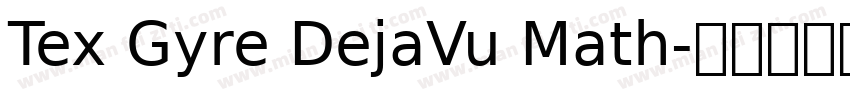 Tex Gyre DejaVu Math字体转换